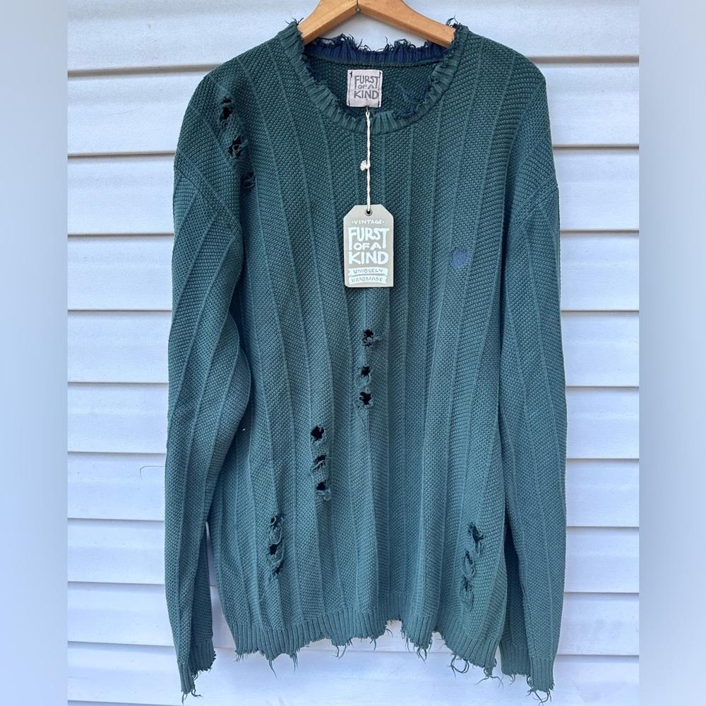 Furst Of A Kind Handmade Polo Chaps Sweater NWT